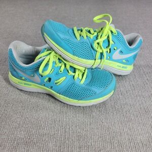 Nike‎ Dual Fusion Lite Shoes Womens 6.5 Teal Volt Running Athletic Sneakers